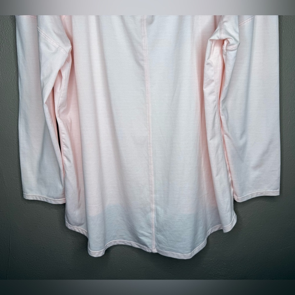 Apana Light Pink Women's 1X Activewear Top Criss-Cross Back Sport Soft&Stretchy - Picture 11 of 13